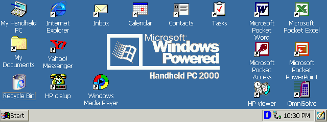 Windows CE 3.0 Desktop